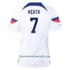 Camiseta de fútbol Estados Unidos HEATH 7 Primera Equipación Mundial 2022 - Mujer